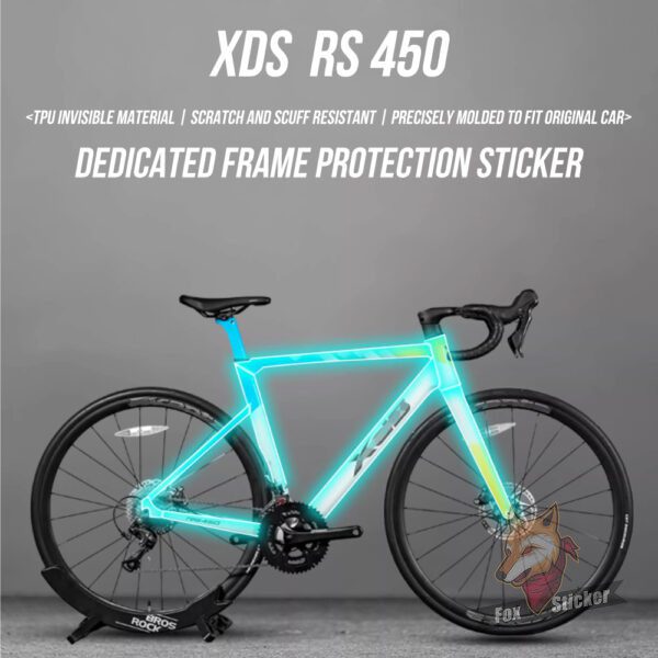 1 适用于XDSRS450自行车贴纸公路车隐形车防水衣车架贴膜保护贴