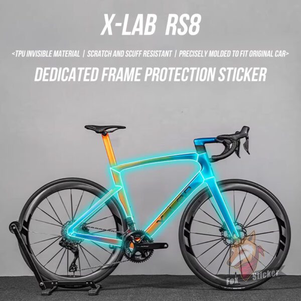 适用于X-LAB RS8公路自行车贴纸车架车衣TPU隐形车衣