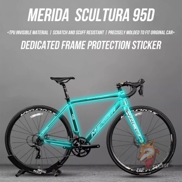 适用于MERIDA SCULTURA95 D公路自行车贴纸保护贴膜隐形车衣