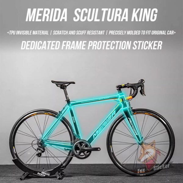 1 用于MERIDA KING公路自行车贴纸贴膜保护膜车架车衣