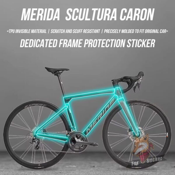 适用于MERIDA SCULTURA CARON公路车贴纸车衣车架保护贴