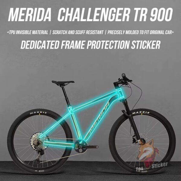 1 适用于26年MERIDA挑战者TR 900山地自行车隐形车衣车架涂装保护膜