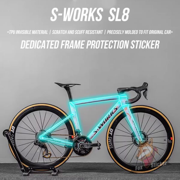 适用于SPECIALIZED TARMAC SL8公路自行车贴纸车架车衣保护贴