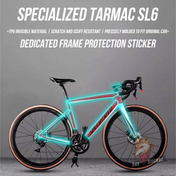 1 适用于SPECIALIZED TARMAC SL6自行车贴纸贴膜防水车衣配件