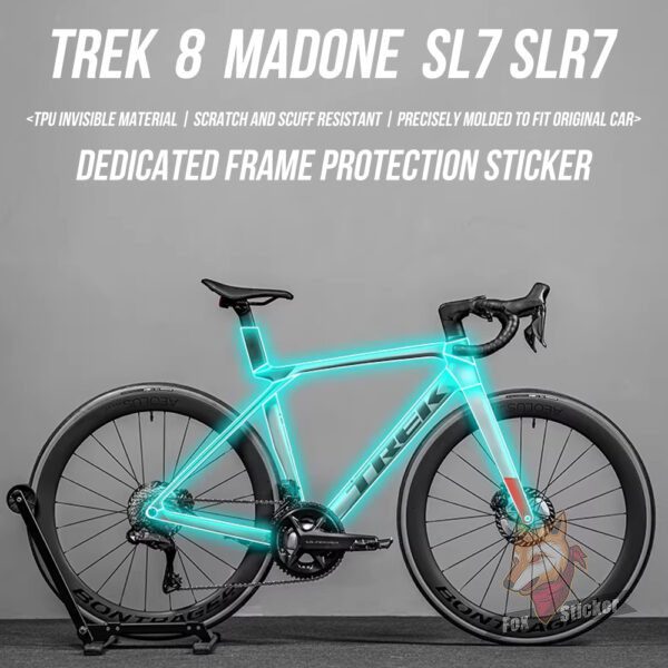 1 适用于TREK 8代MADONE SL7 SLR7公路自行车贴纸车架贴