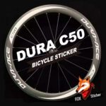 DA C50轮组贴纸dura ace公路车碳刀圈单车反光个性装逼环法防水