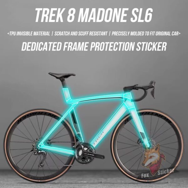适用于TREK8代MADONE SL6公路车防水车架贴纸保护贴膜