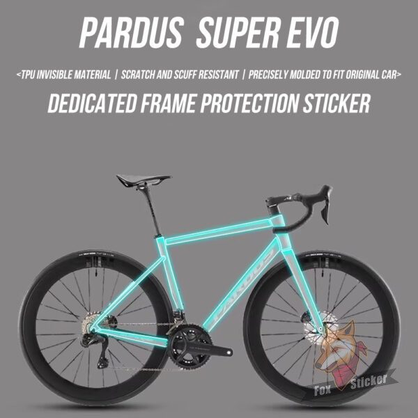 Suitable for PARDUS SUPER EVO road bike stickers, waterproof invisible bike protective film