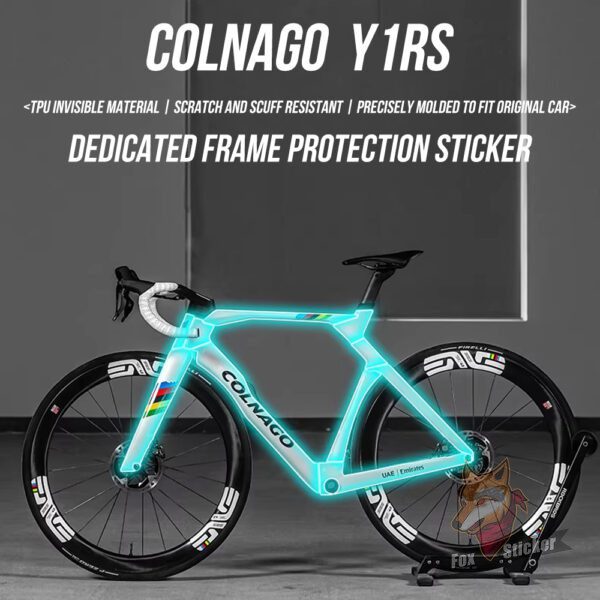 适用于 Colnago Y1RS公路自行车隐形车衣专用车架保护贴膜TPU防水涂装