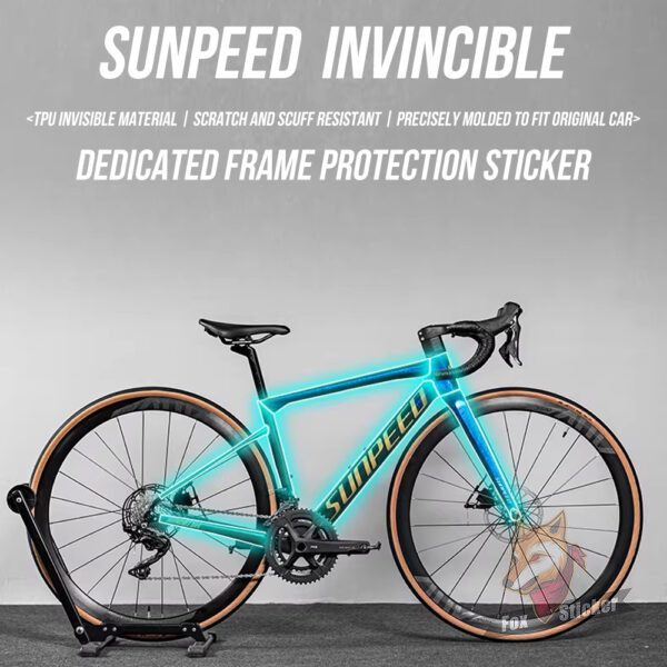 适用于SUNPEED 公路自行车贴纸车架隐形车衣防水保护贴