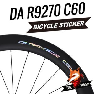 DA C60 wheelset stickers R9270 road bike carbon clincher rim color change stickers reflective waterproof Dura-Ace