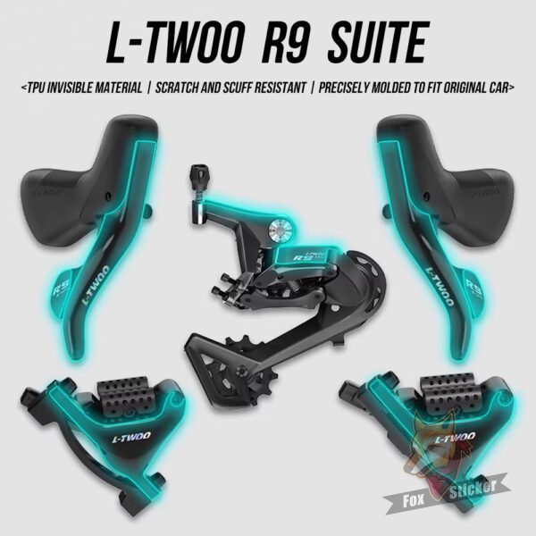 适用于蓝图R9刹车变速套件保护膜公路自行车碟刹手变后拨全套贴膜