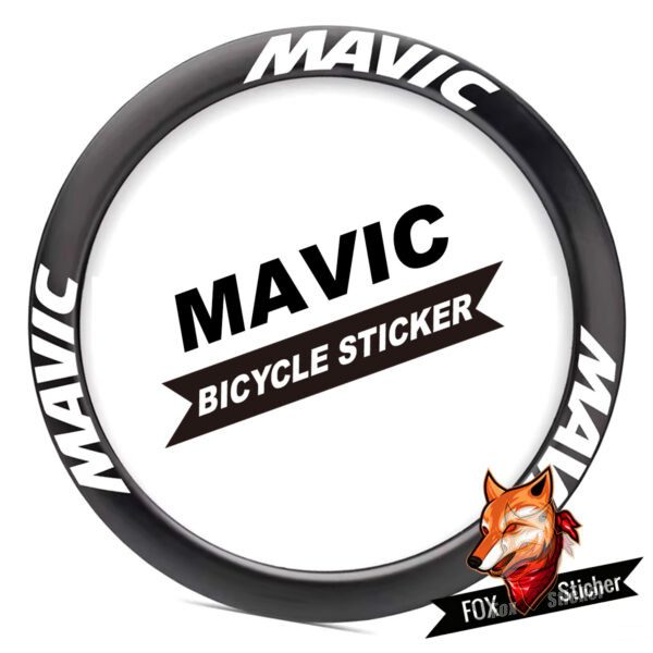 Mavic Tour de France team edition wheelset stickers, road bike carbon disc rim reflective waterproof custom Mavic