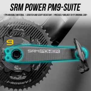 适用于SRM POWER PM9曲柄贴纸TPU公路车手变套件电变车衣保护贴膜
