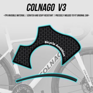 适用于Colnago V3公路自行车贴纸车架下管五通橡胶保护贴膜