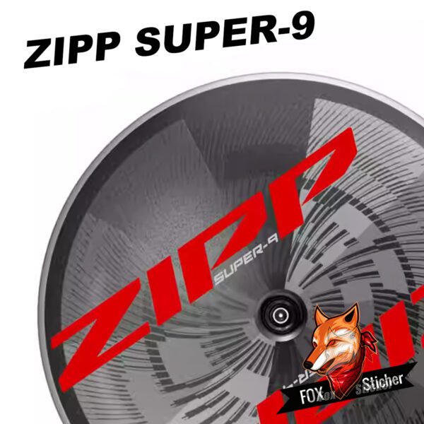 2025款ZIPP Super 9轮组贴纸公路车贴碳刀圈防水改色反光贴定制