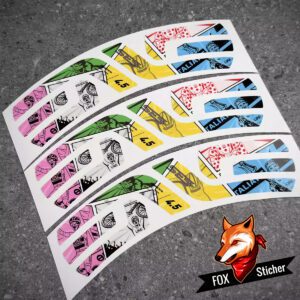 ENVE SES轮组贴纸波加查世锦赛纪念版碳轮圈公路车贴改色POGACAR