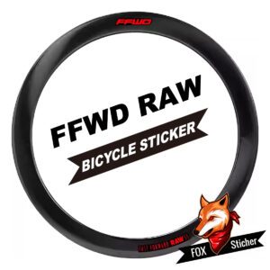 2025新款FFWD RAW轮组贴纸公路车碳刀圈单车贴防水车轮33/44/55