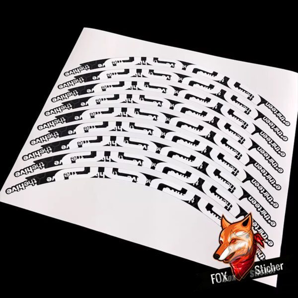 e13 lg1轮组贴纸山地车轮圈改色反光车贴定制27.5/29 thehive