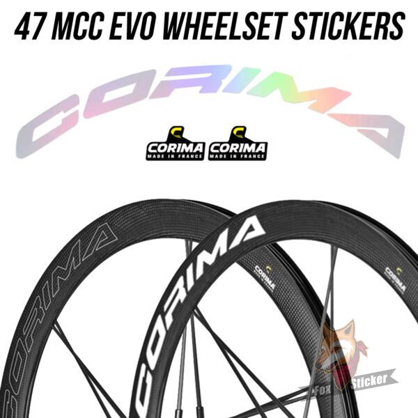 1 2025新款COR1MA 47 MCC EVO轮组贴纸公路车贴碳刀改色定制碳纤维