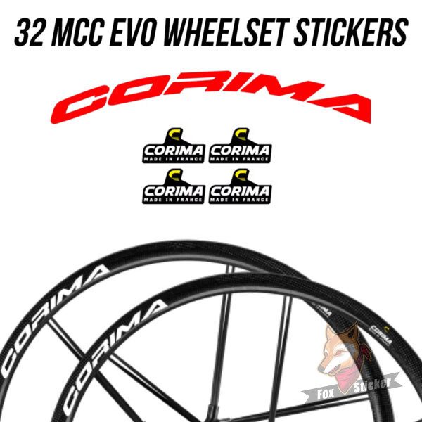 2025新款COR1MA 32 MCC EVO轮组贴纸公路车贴碳刀改色定制碳纤维