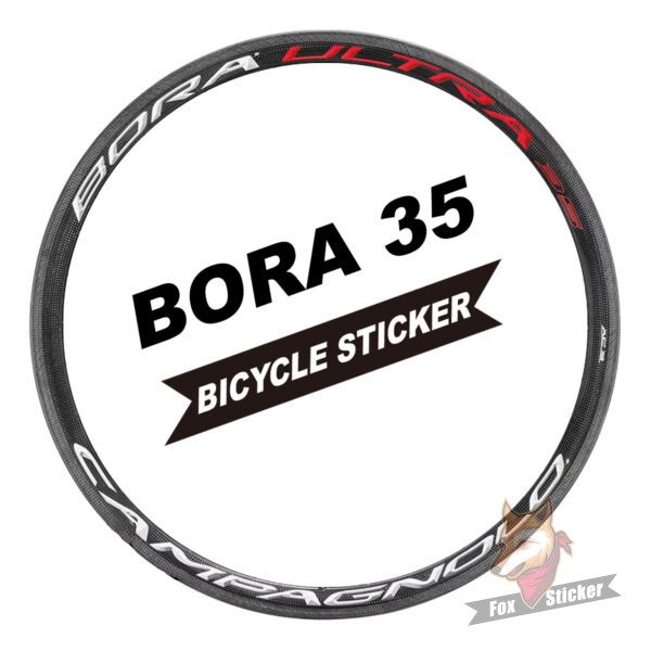 1 cp bora 35贴纸立体碳刀轮组公路车单车贴定制轮圈改色campagnolo