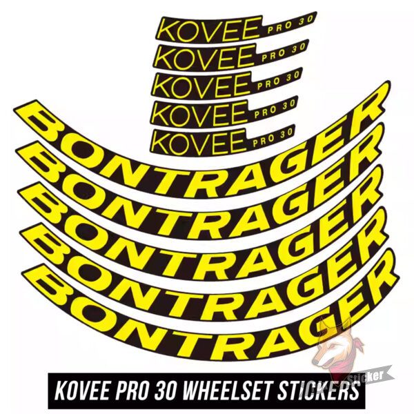 Kovee Pro 30轮组贴纸山地车贴轮圈贴单车防水个性MTB崔克