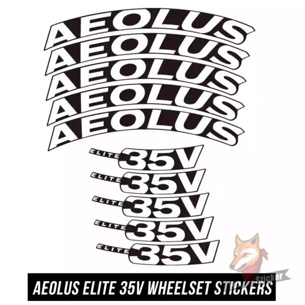 Aeolus Elite 35V轮组贴纸公路车贴碳刀圈改色防水定制崔克