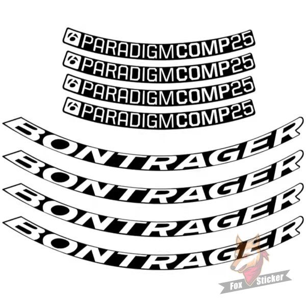 Paradigm贴纸Comp 25轮组公路车贴AL 3车轮装饰