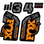2022款FOX 34 FACTORY前叉贴纸山地车贴个性定制防水step cast