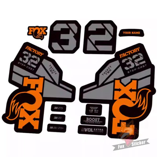 2022款FOX32 factory前叉贴纸山地车贴个性定制防水step cast