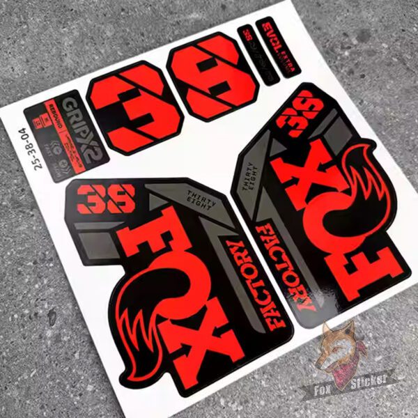2025新款FOX 38 Factory前叉贴纸山地车贴个性定制防水step cast