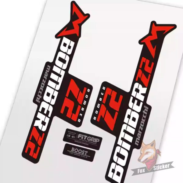 1 2019新款马祖奇Z2山地车前叉贴纸单车贴个性改装定制防水