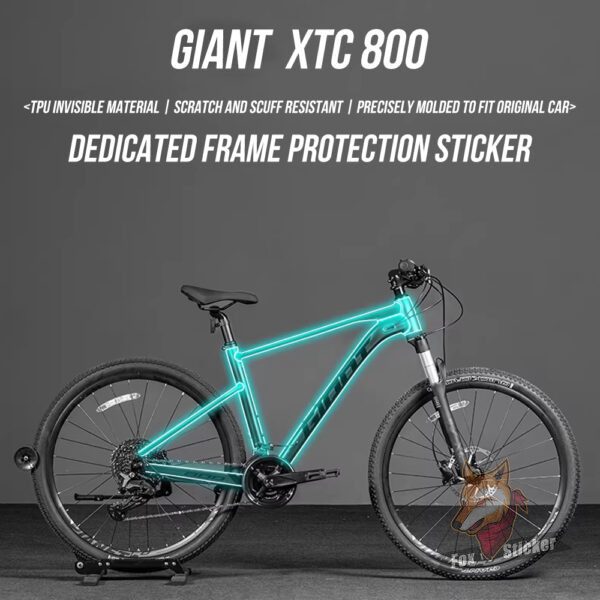 适用于Giant XTC800山地自行车贴纸车架隐形车衣保护贴膜