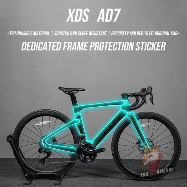 适用于XDS AD7公路自行车贴纸车架防水车衣TPU隐形保护膜