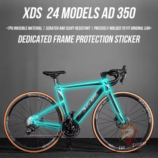适用于24款XDS ad350/300公路自行车贴纸车衣车架贴膜保护膜
