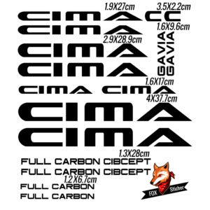 Bicycle Frame Decal Stickers for CIMA 01
