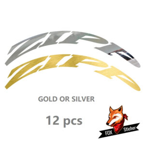 Bicycle Wheels Rim Decal Stickers for ZIPP Gold/Silver Color