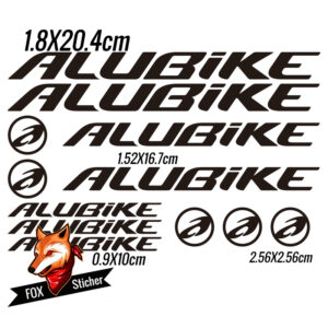 Bicycle Frame Decal Stickers for Alubike 01