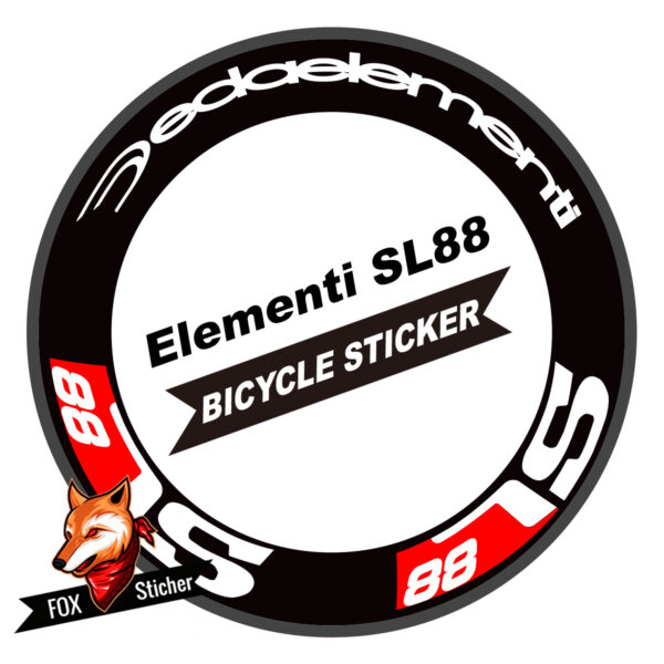 Bicycle Wheels Rim Decal Stickers for Deda Elementi SL45