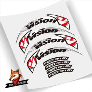 Road Bicycle Wheels Rim Decal Stickers for Vision Metron 81