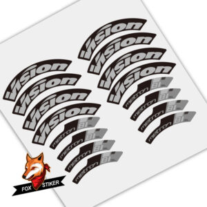 Road Bicycle Wheels Rim Decal Stickers for Vision Metron 88SL - Image 3