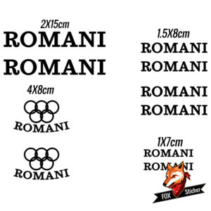 Bicycle Frame Decal Stickers for ROMANI