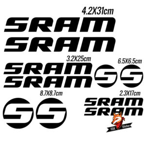 Bicycle Frame Decal Stickers for Sram 01