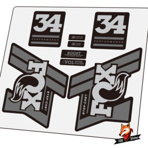Mountain Bicycle Fork Decal Stickers for FOX Factory 34 boost step-cast