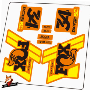 Mountain Bicycle Fork Decal Stickers for FOX Factory 34 boost step-cast 2