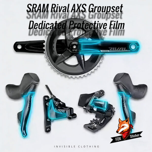 Protective Film for SRAM SRAM RIVAL AXS Groupset Crankset Chainring for Road and Mountain Bikes