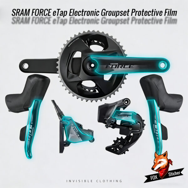 For Speedlink SRAM FORCE EATP Transformer Kit Protective Film Road Bike Crankset Stickers