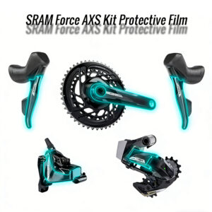 Protective film for SRAM Force AXS groupset, suitable for road and mountain bike cranksets and chainrings