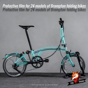 Suitable for 24 models of Brompton folding bicycles, transparent frame protective stickers, invisible bike cover